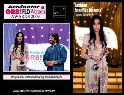Roop Kumar Rathod honouring Anamika Khanna