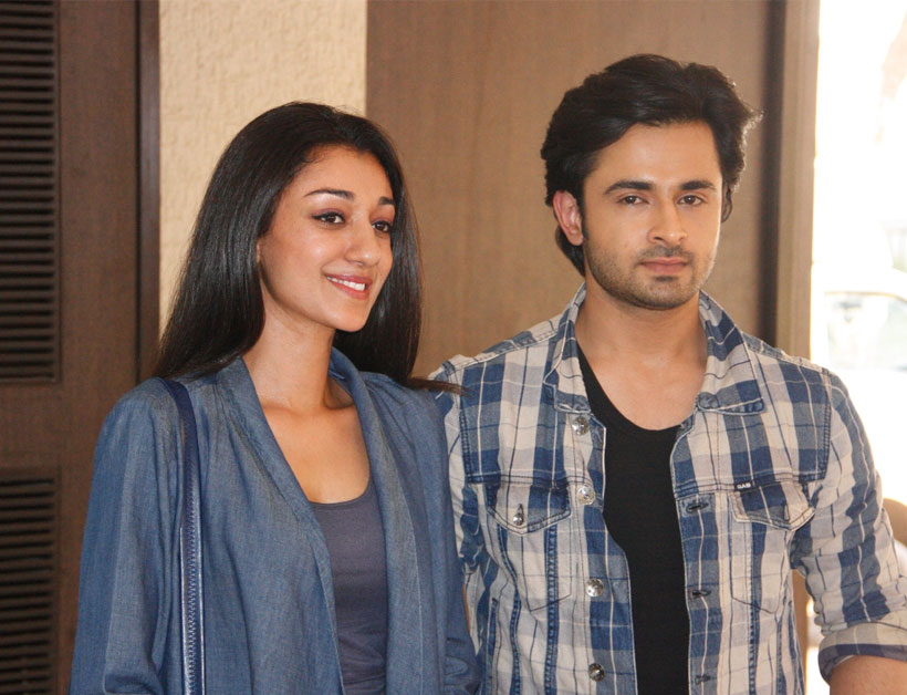 Aakash aka Pankaj Tiwari and Angana aka Shriya Jha of Sahara One's Jhilmil Sitaaron Ka Aangan Hoga at the celebrations of the show's 200 episode completion