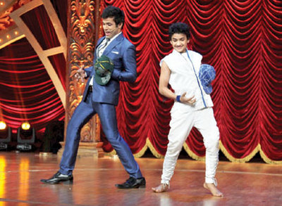 Faisal and Rithvik show off some moves