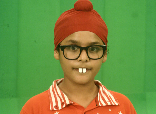 Balveer disguised as a Saradr boy on SAB TV's Balveer