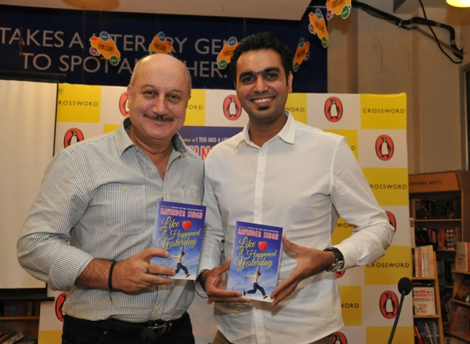 Anupam Kher and Author Ravinder Singh