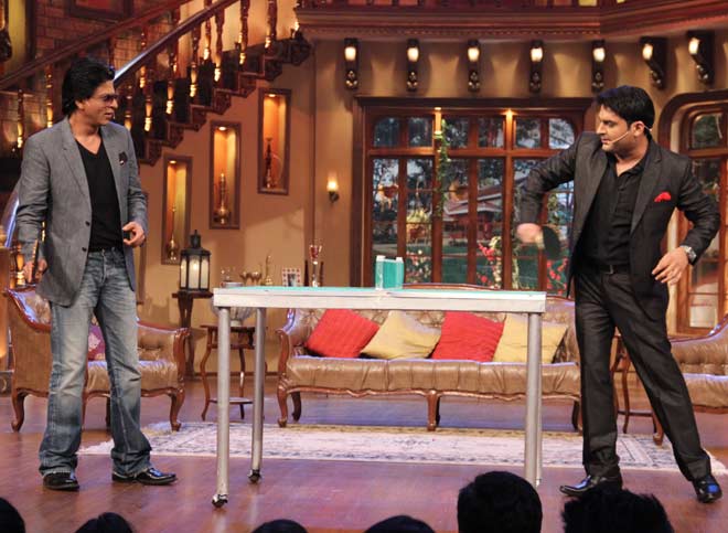 Shah Rukh Khan with Kapil Sharma 