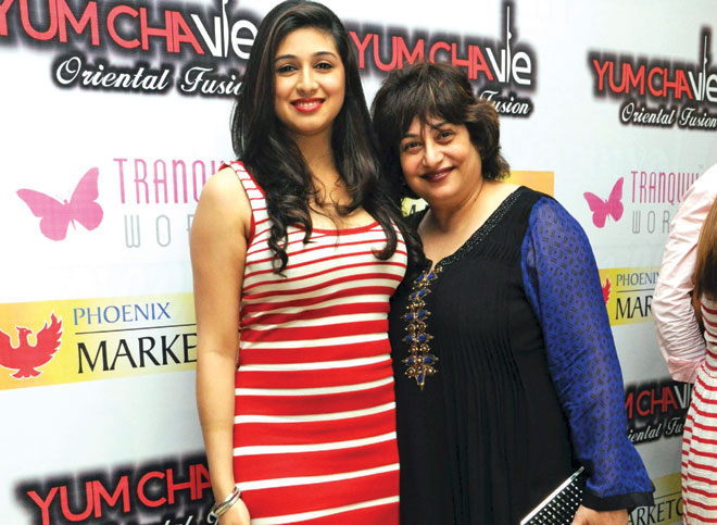 Vahbbiz Dorabjee with her mom