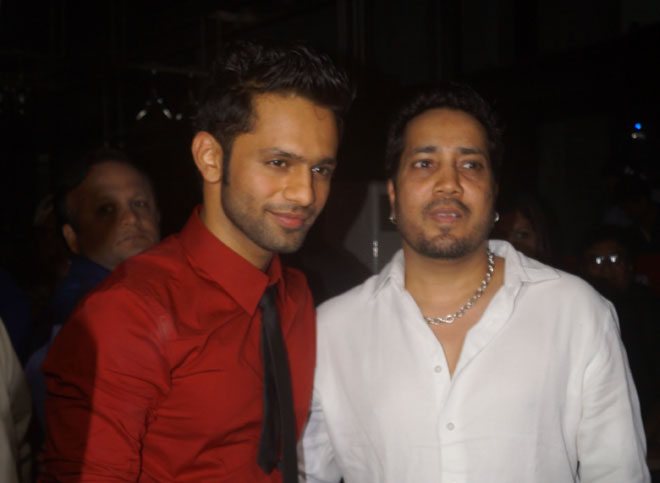 Rahul Vaidya with Mika Singh