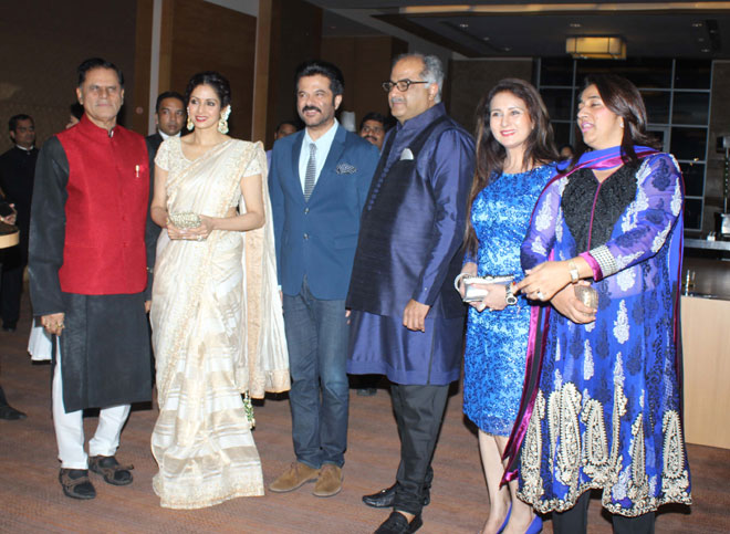 T Subbirami Reddy, Sri Devi, Anil Kapoor, Boney Kapoor, Poonam Dhillon, Anu Ranjan