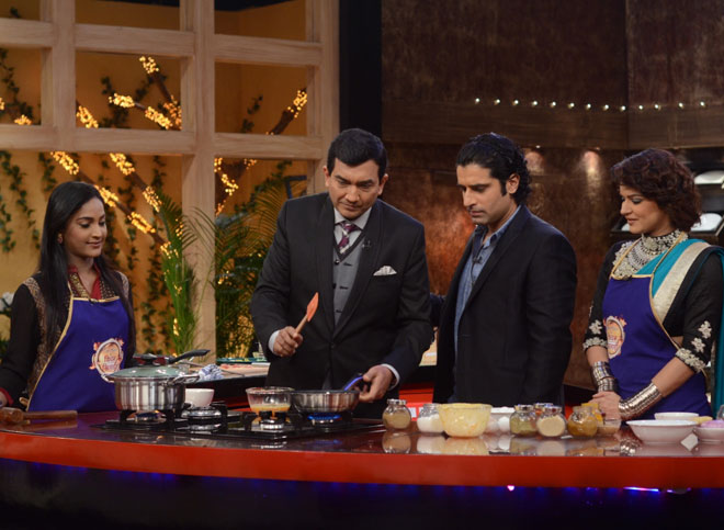 Maharana Pratap cast taking tips from Chef Sanjeev Kapoor