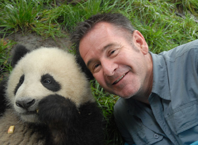 Nigel with Panda