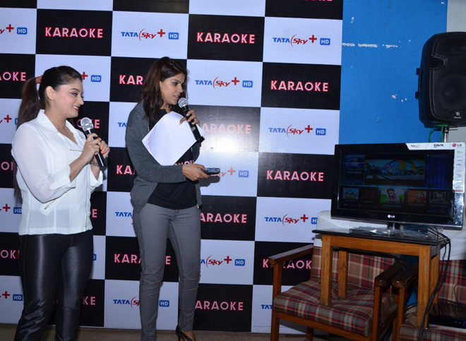 Mahi Vij at the launch of Tata Sky Karaoke