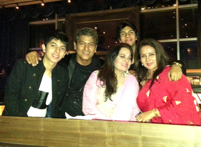 Aadesh family with Poonam Dhillon 