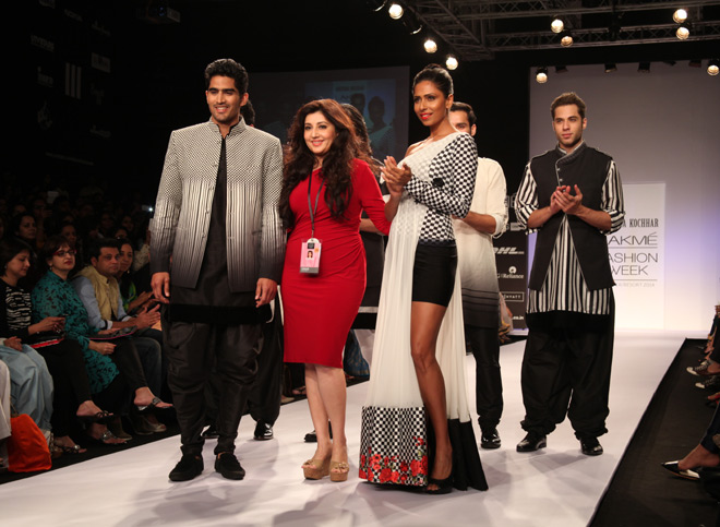 Vijender Singh at Lakme Fashion Week
