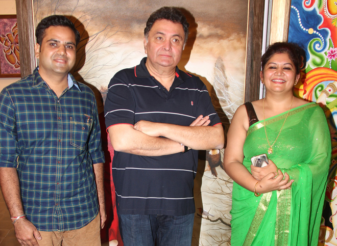 Rishi Kapoor inaugurates Dr.Seema & Nitin ChaudharyÃ¢ï¿½ï¿½s art show!