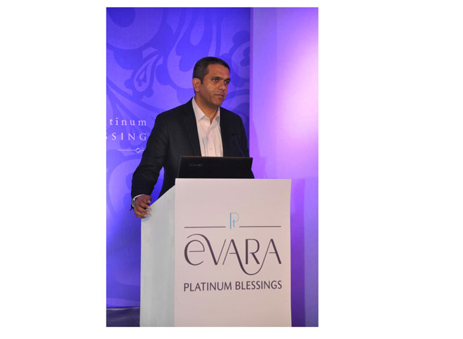 Michael Foley, Jewellery & Product Designer, Foley Designs at the launch of EVARA Platinum Blessings for the modern Bride and Groom in Mumbai