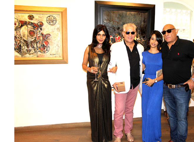 Nisha JamVwal, Dalip Tahil, Anil Singh Procam with friend