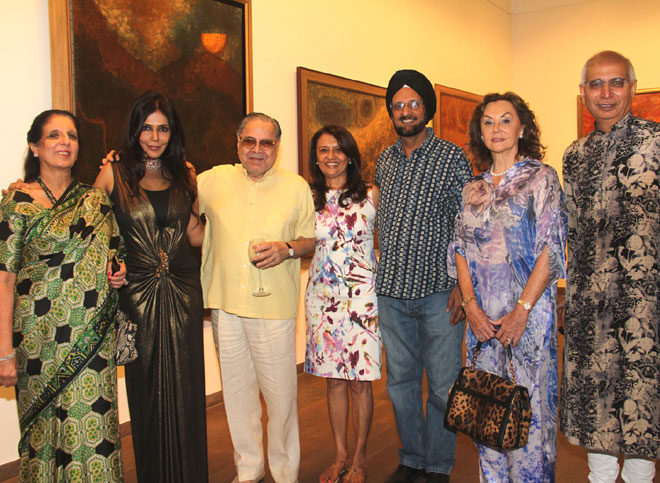 Nisha JamVwal with the Burmans, the Singapore Consul Gen & friends