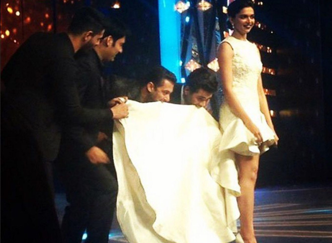 Salman Khan does the â€˜Jumme Ki Raatâ€™ step with Deepika Padukone