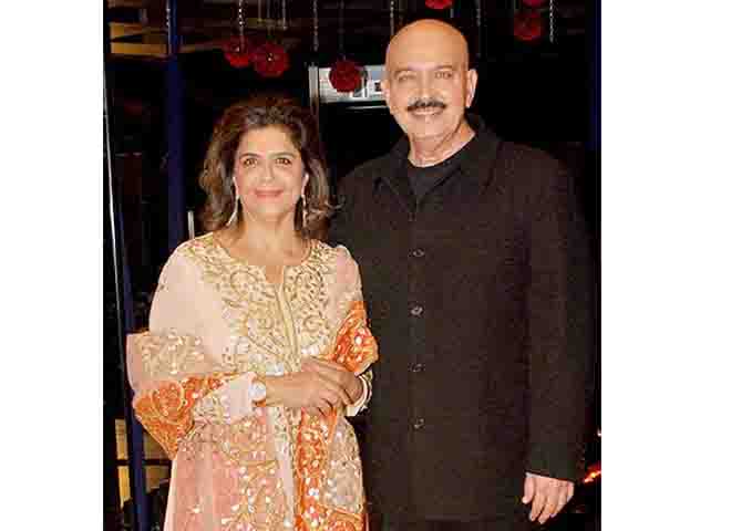Rakesh Roshan with wife Pinky Roshan