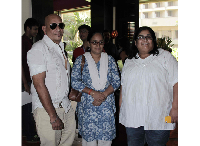 Salim Asgarellay with Deepa Bhalerao and Vinita Nanda