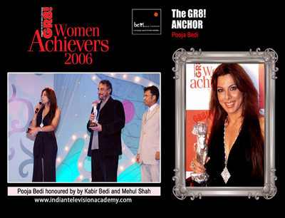Pooja Bedi honoured by Kabir Bedi and Mehul Shah 