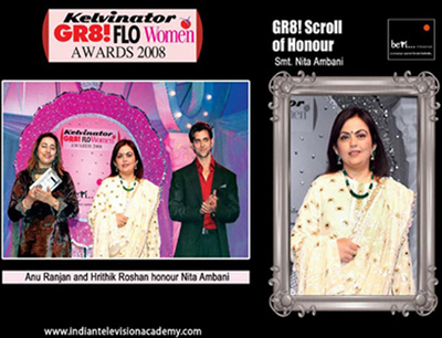 Anu Ranjan and Hrithik Roshan honour Nita Ambani 