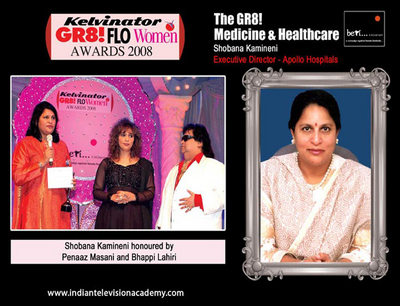 Penaaz Masani and Bhappi Lahiri honour Shobhana Kamineni