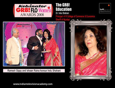 Ramesh Sippy and Ishaan Raina honour Indu Shahani 