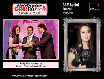 Saurabh Dhoot and Shashi Ranjan honour Preity Zinta 
