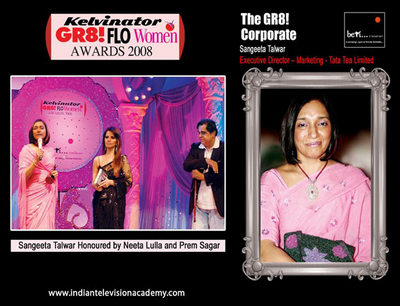 Sangeeta Talwar honoured by Neeta Lulla and Prem Sagar 