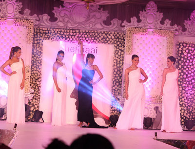 Models Walking the ramp