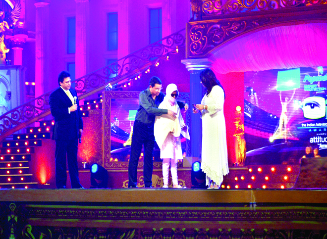 Shashi Ranjan (Convenor- Indian Television Academy), Anu Ranjan- President, The Indian Television Academy, Founder- Beti and Udya Shankar- CEO, Star India to Sonali Mukherjee 