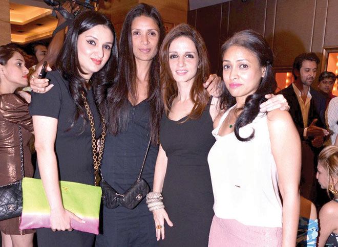 Anu Dewan, Mehr Jesia, Sussane Roshan and Surily Goel