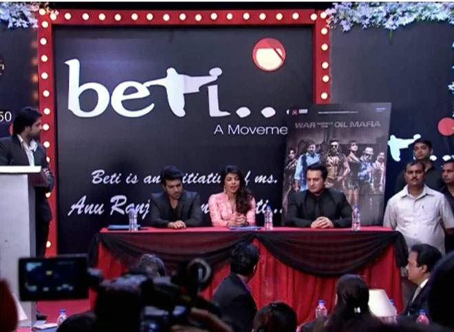 Ram Charan, Priyanka Chopra and Jai Kalra 
