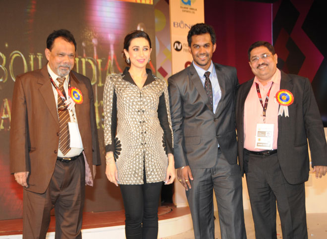 Kailash Singh, Karishma Kapoor with Aseem Singh
