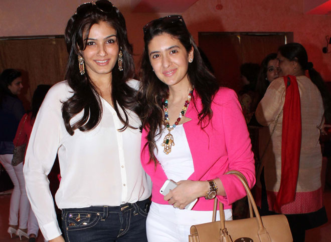 Raveena Tandon at Anu Ranjan's birthday party