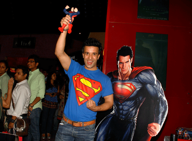 Aamir Ali at Man of Steel Premier