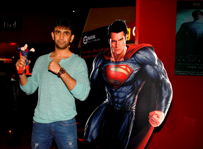 Amit Sadh at Man of Steel Premier