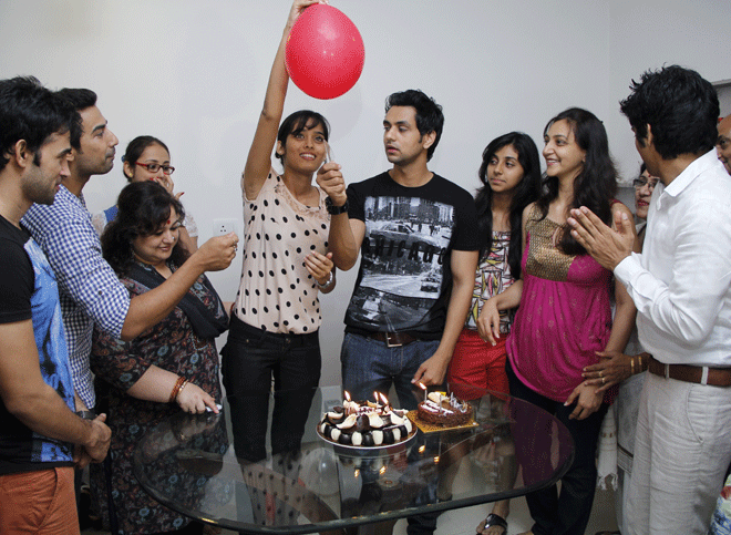 Shakti bursts the balloon