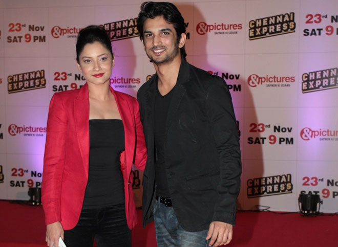 Anikta Lokhande and Sushant Singh Rajput at Zee TV's Success Bash
