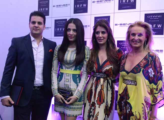 Celina Jaitley, Pria Kataria Puri and Princess Francoise Strudza of Romania 