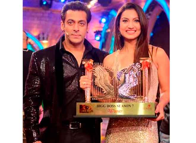 Gauhar Khan with Salman Khan 