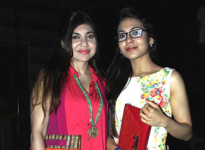 Alka Yagnik and Sayesha