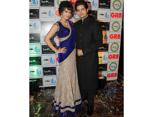Nisha Rawal and Karan Mehra