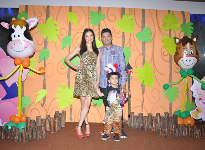 Diya Khosla Kumar, Bhushan Kumar and Ruhaan 