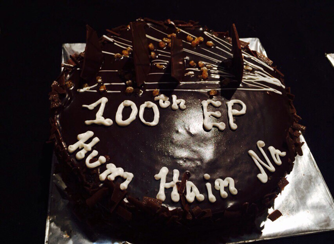 Celebration on the set of Sony TV's Hum Hai Na