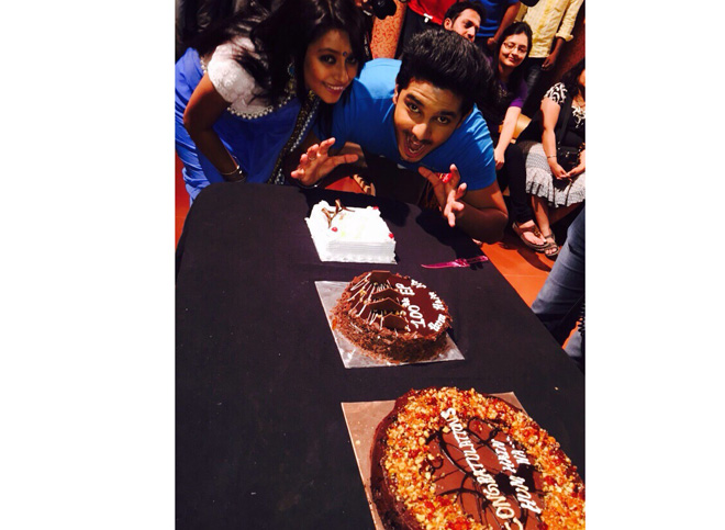 Celebration on the set of Sony TV's Hum Hai Na
