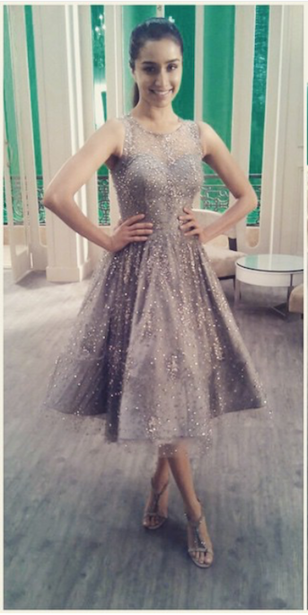 shraddha kapoor silver dress Actress Shraddha Kapoor turned showstopper for Hyundai Closing Show: Rahul Mishra at the Hyundai India Couture Week in association with Reliance Brands. , @shraddhakapoor , @rahulmishra_7 ,